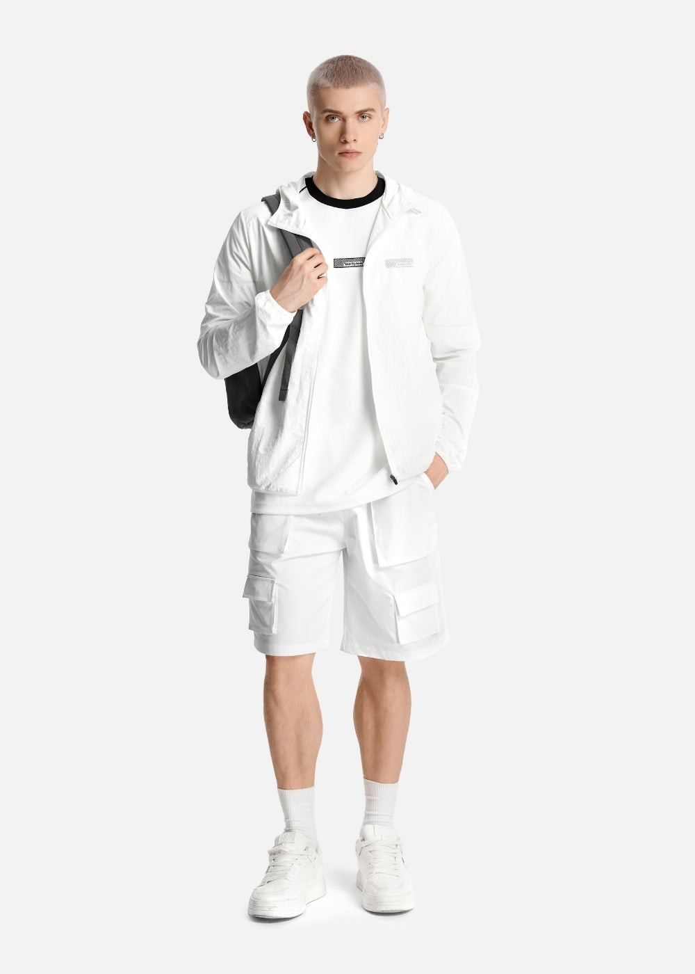 Áo Khoác Gió Trượt Nước Seventy Seven 005 Trắng