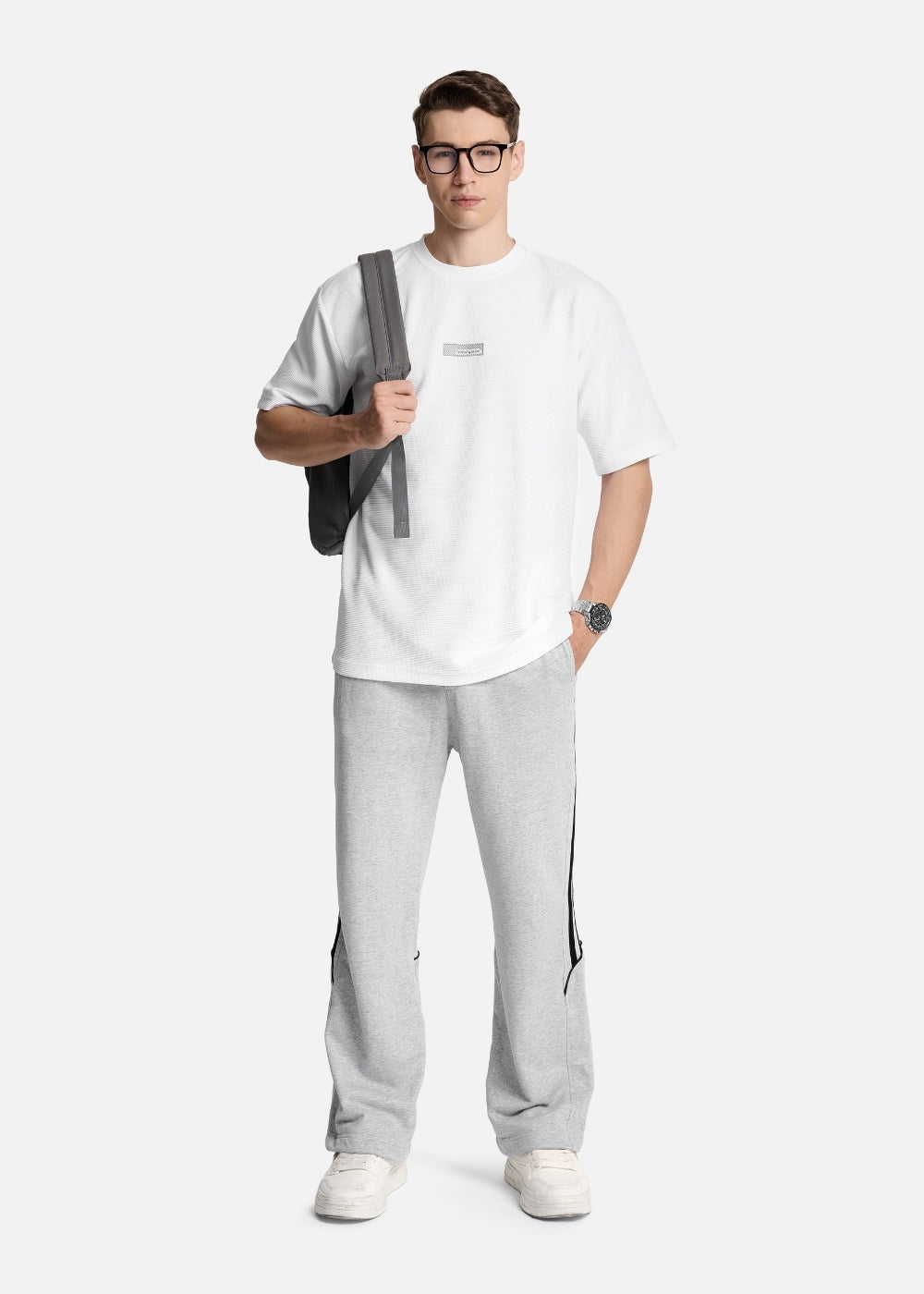 Áo Thun Tay Ngắn Waffle Thoáng Khí Seventy Seven 010 Trắng