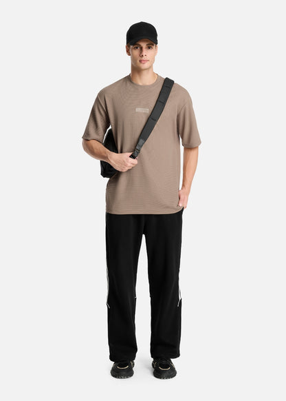 Áo Thun Tay Ngắn Waffle Thoáng Khí Seventy Seven 010 Nâu