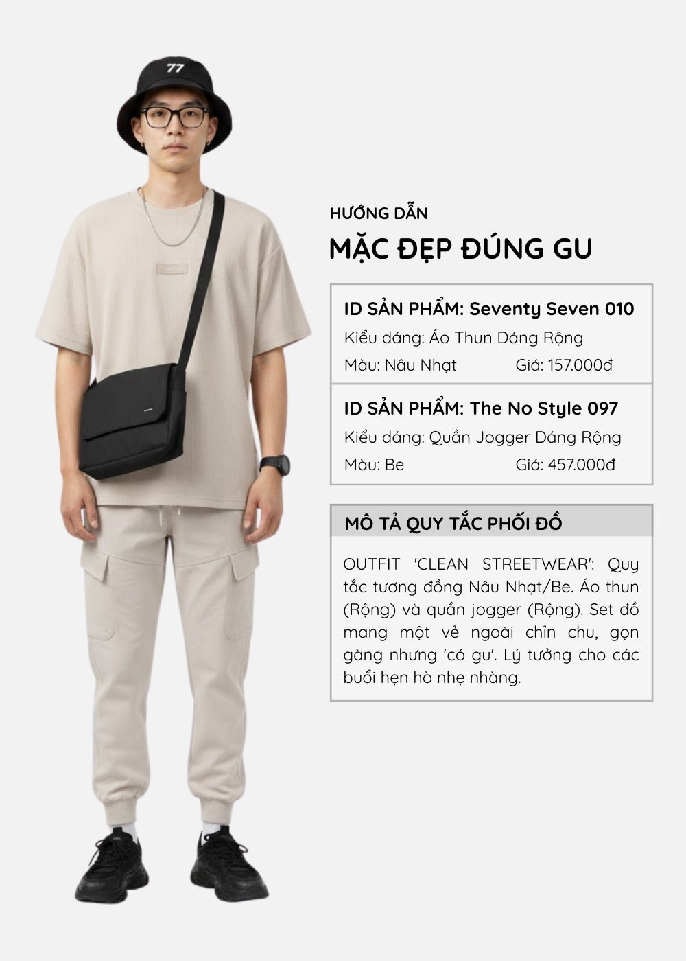 Áo Thun Tay Ngắn Waffle Thoáng Khí Seventy Seven 010 Nâu Nhạt