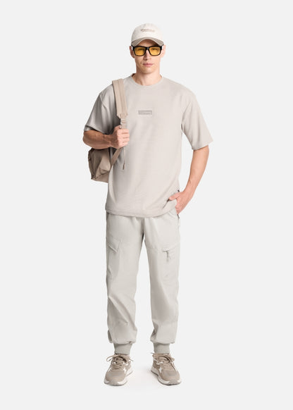 Áo Thun Tay Ngắn Waffle Thoáng Khí Seventy Seven 010 Nâu Nhạt