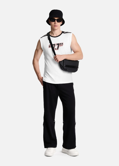 Áo Thun 3 Lỗ Cotton Thoáng Khí Seventy Seven 014 Trắng