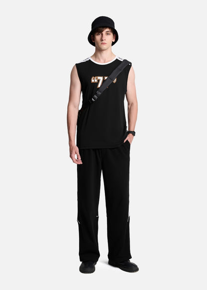 Áo Thun 3 Lỗ Cotton Thoáng Khí Seventy Seven 014 Đen