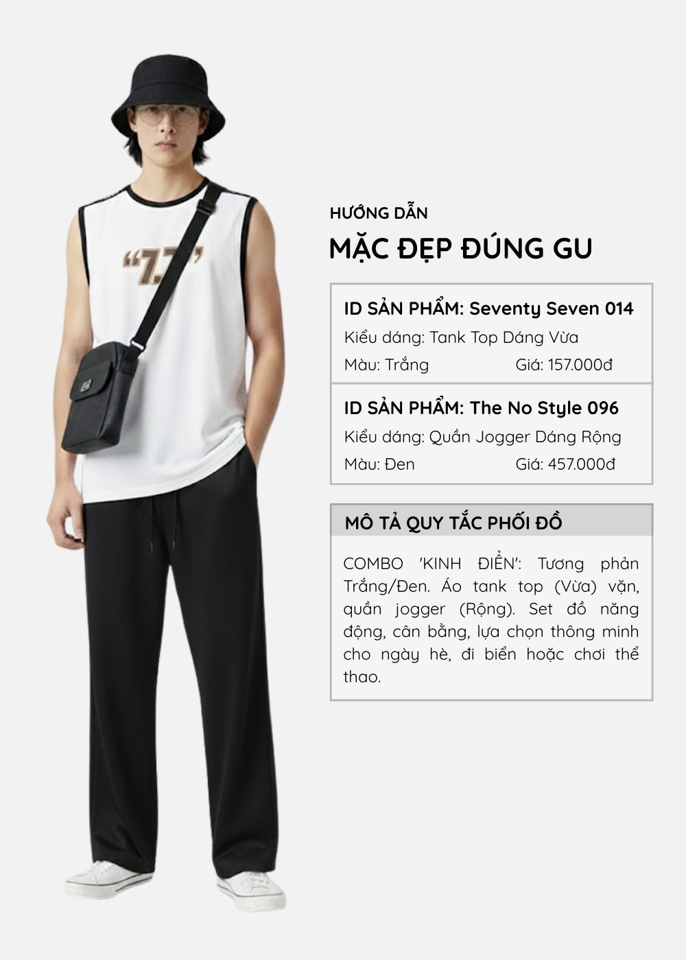 Áo Thun 3 Lỗ Cotton Thoáng Khí Seventy Seven 014 Trắng