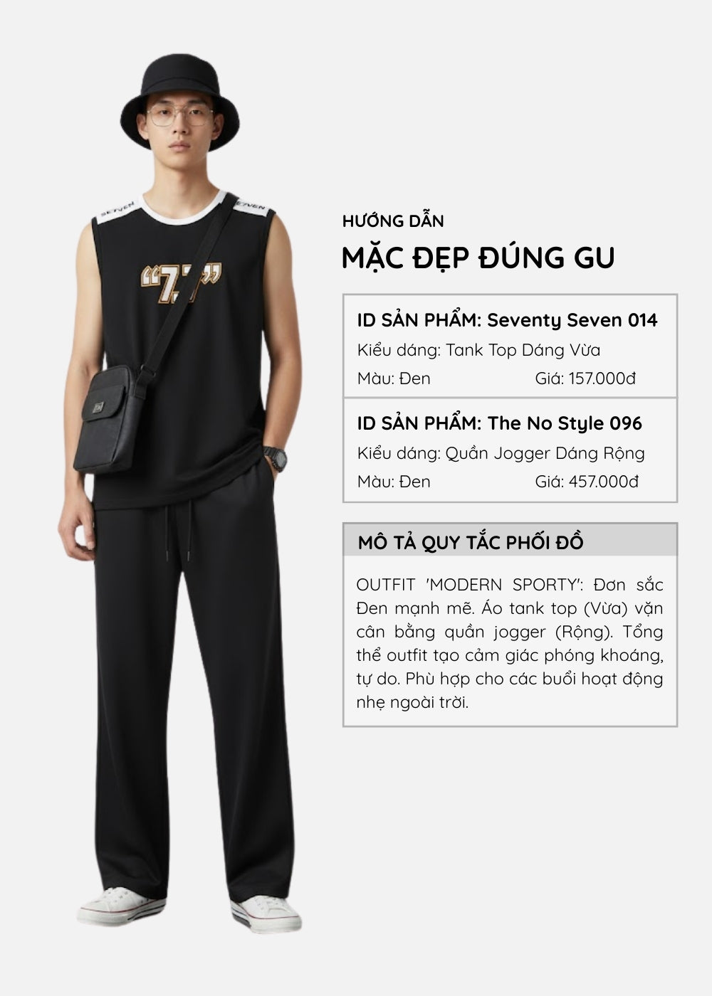 Áo Thun 3 Lỗ Cotton Thoáng Khí Seventy Seven 014 Đen