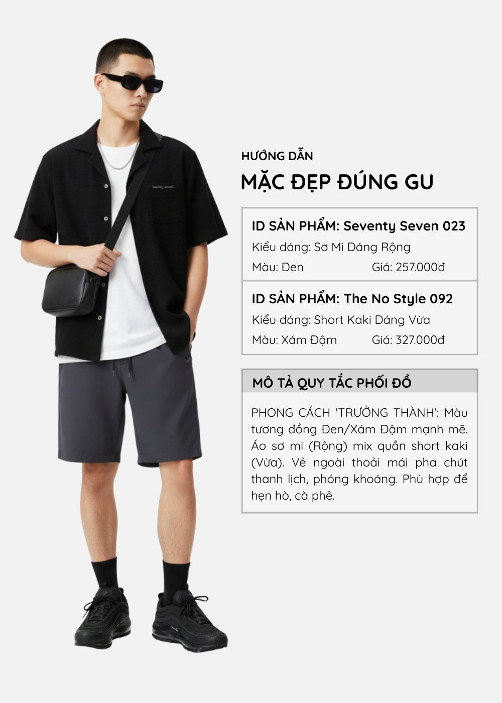 Áo Sơ Mi Cuban Corduroy Ít Nhăn Seventy Seven 023 Đen