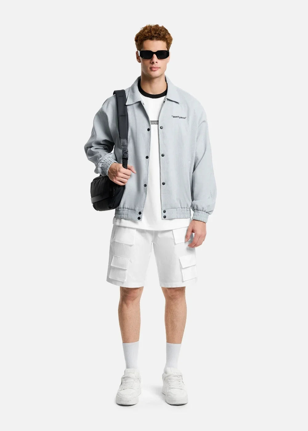 Áo Khoác Nhung Tăm Cổ Điển DurableTex™ Vải Đanh Chắc Ít Nhăn Seventy Seven 037 Màu Xanh Ngọc Nhạt Dáng Rộng Rãi F4