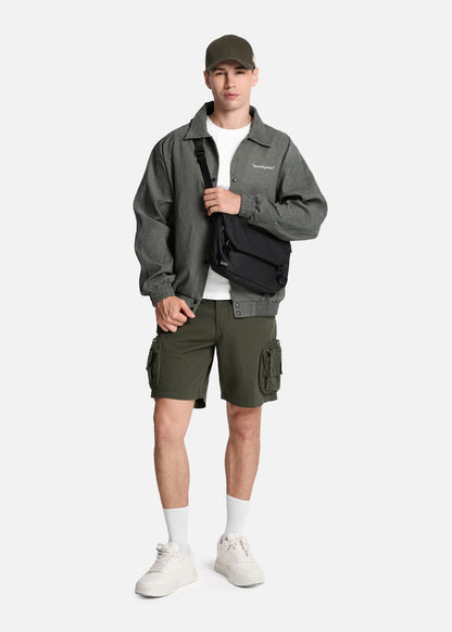 Áo Khoác Kaki Corduroy Ít Nhăn Seventy Seven 037 Xanh Lá Đậm