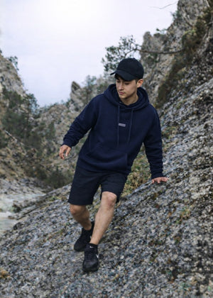 Áo Khoác Hoodie EasyCare™ Bền Nhanh khô Seventy Seven 039 Màu Xanh Dương Đậm Dáng Ôm Vừa F2