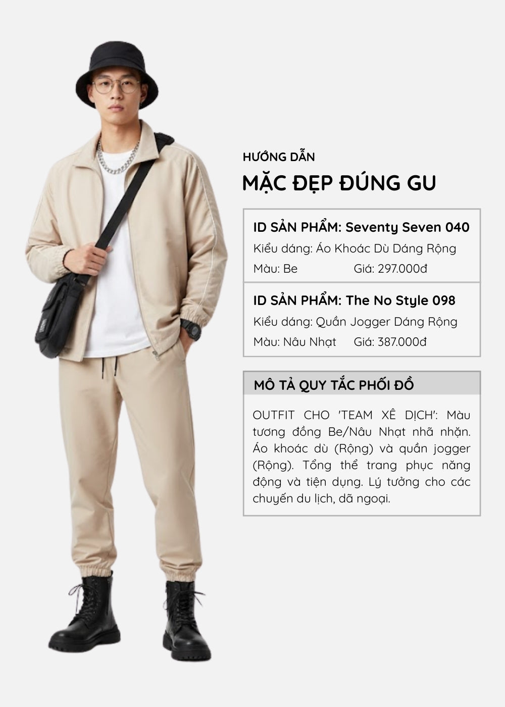 Áo Khoác Gió Trượt Nước Seventy Seven 040 Be