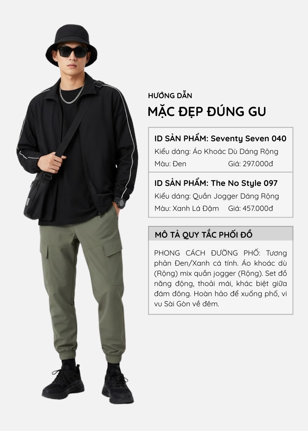 Áo Khoác Gió Trượt Nước Seventy Seven 040 Đen