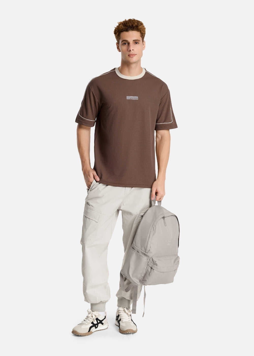 Áo Thun Waffle Co Giãn Seventy Seven 042 Nâu Đậm