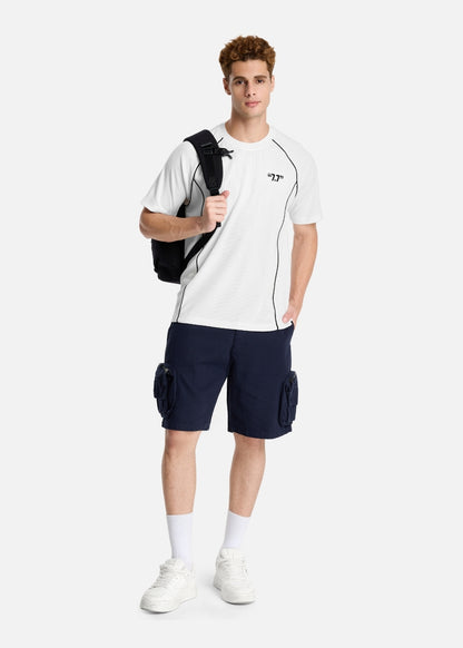 Áo Thun Ribbing Mềm Mại Bền Bỉ Seventy Seven 043 Trắng