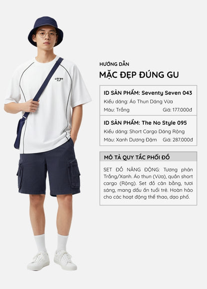 Áo Thun Ribbing Mềm Mại Bền Bỉ Seventy Seven 043 Trắng