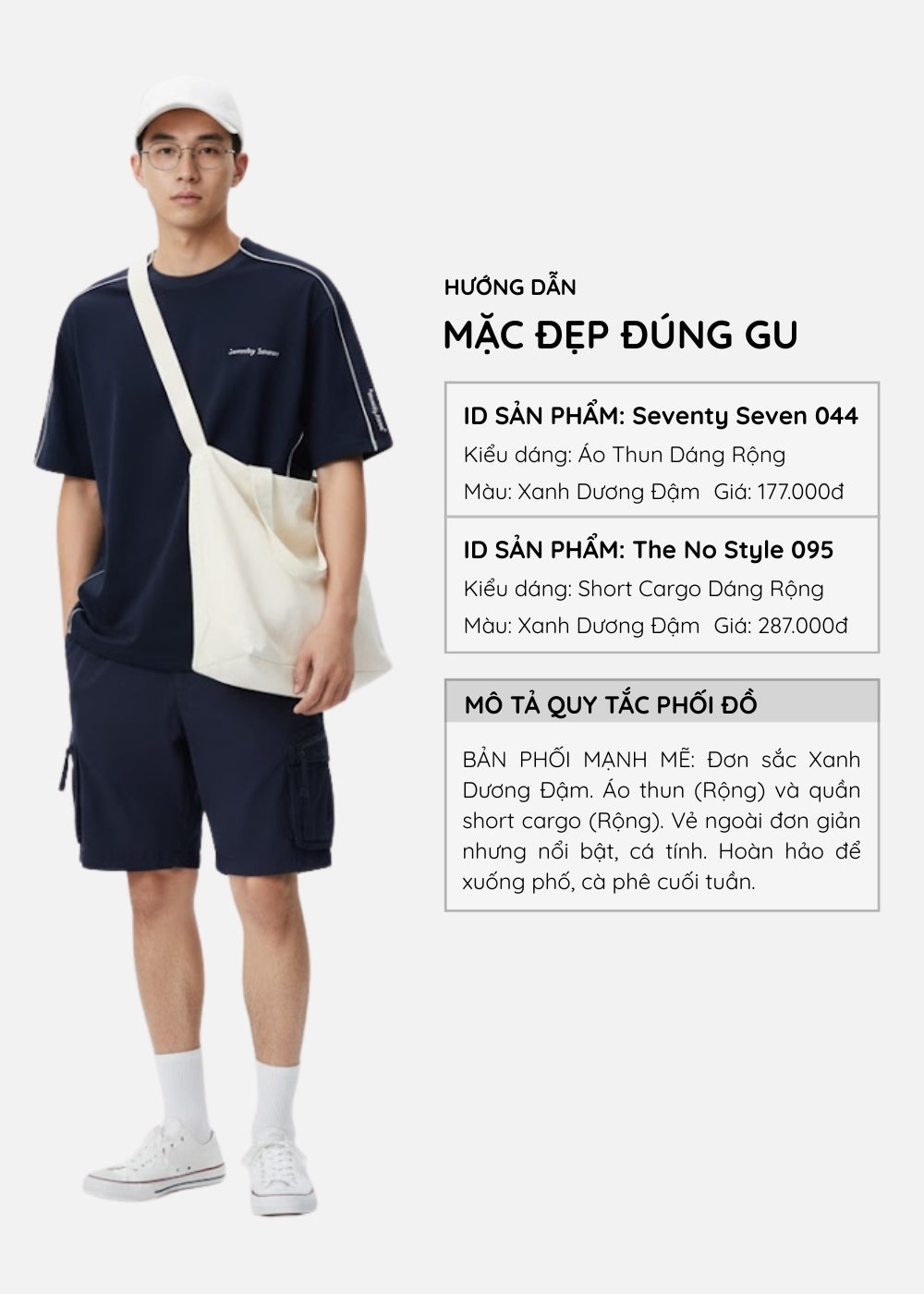 Áo Thun Tay Ngắn Waffle Co Giãn Seventy Seven 044 Xanh Dương Đậm