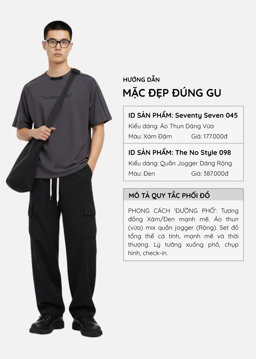 Áo Thun Tay Ngắn Vải Ribbing Co Giãn Seventy Seven 045 Xám Đậm