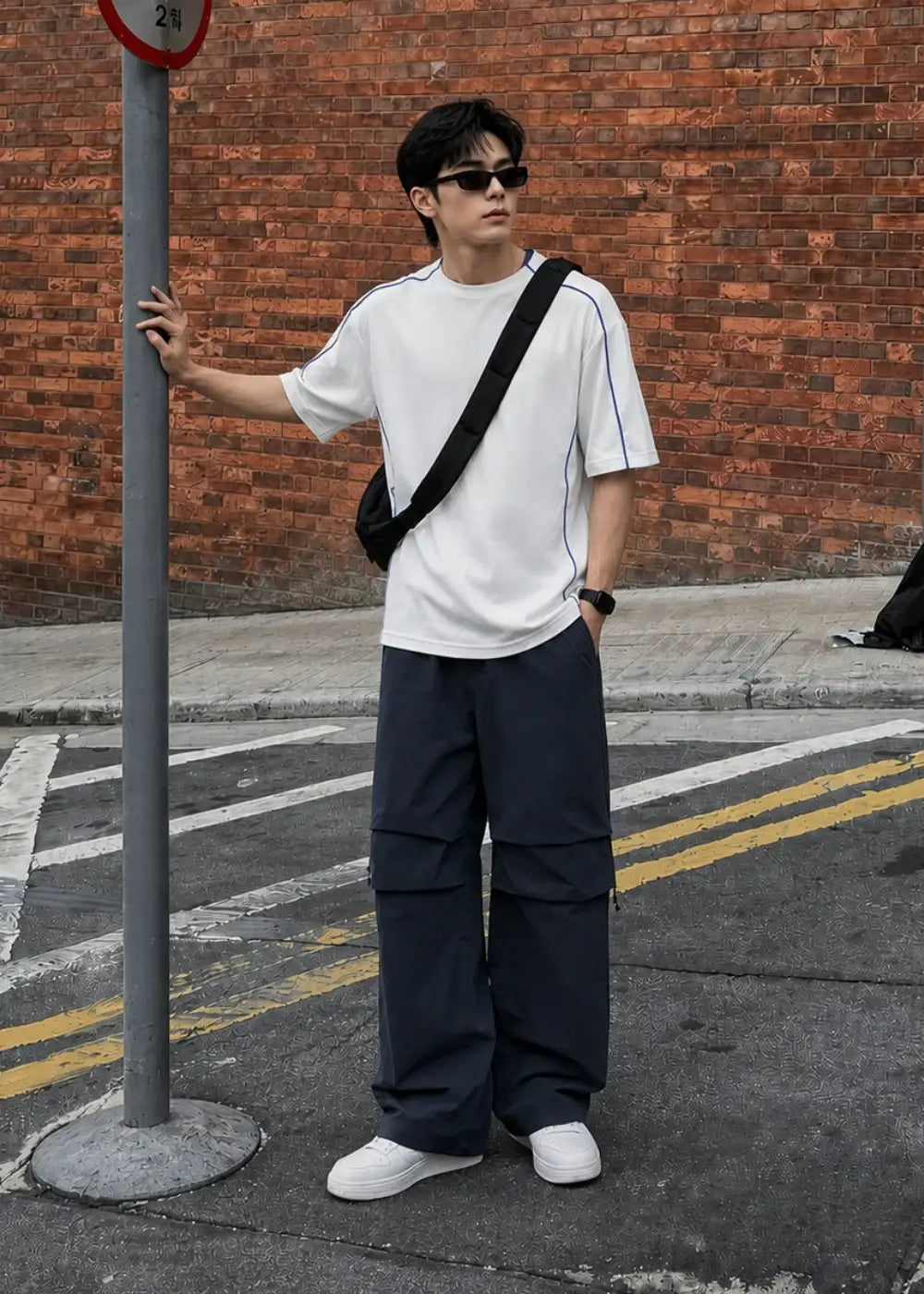 Quần Easy Pant Loose Fit EasyCare™  Seventy Seven 053 Màu Xanh Dương 83 Dáng Rộng Rãi F4