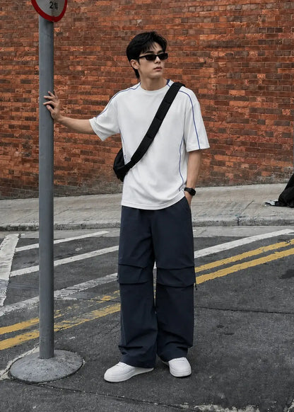 Quần Easy Pant Loose Fit EasyCare™  Seventy Seven 053 Màu Xanh Dương 83 Dáng Rộng Rãi F4