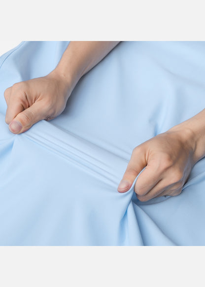 Sơ Mi Tay Ngắn AirDry™ Nhẹ Co Giãn Thoát Nhiệt Tốt Seventy Seven 054 Màu Xanh Dương Nhạt Dáng Vừa Vặn F3