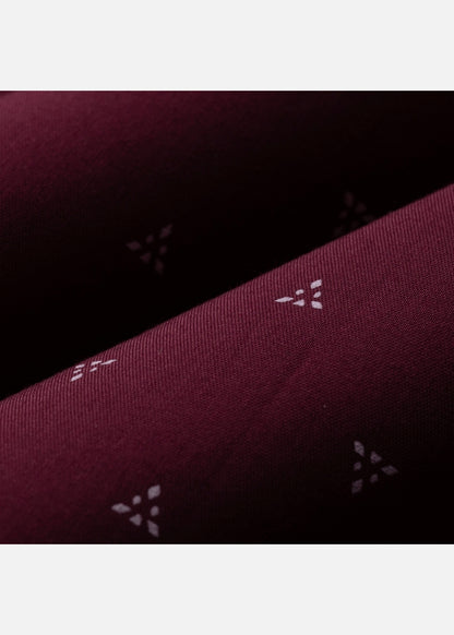 Áo Sơ Mi Tay Ngắn Siêu Mịn Seventy Seven 060 Đỏ Đậm