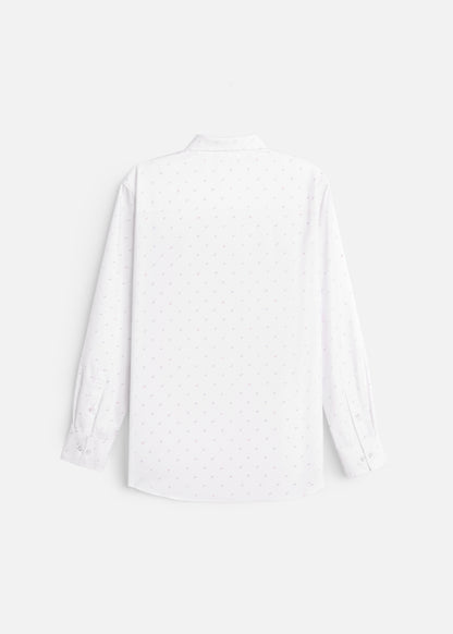 Áo Sơ Mi Tay Dài Siêu Mịn Seventy Seven 064 Trắng