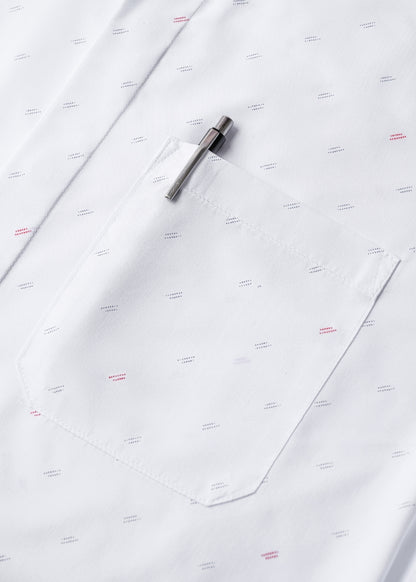 Áo Sơ Mi Tay Dài Siêu Mịn Seventy Seven 064 Trắng