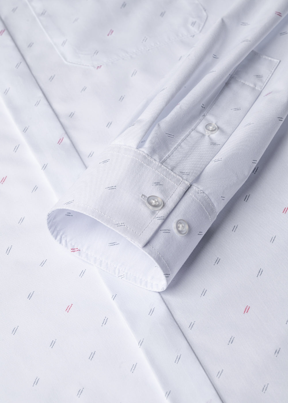 Áo Sơ Mi Tay Dài Siêu Mịn Seventy Seven 064 Trắng