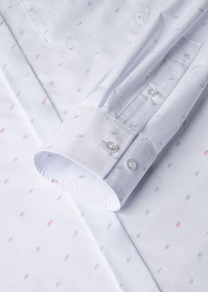 Áo Sơ Mi Tay Dài Siêu Mịn Seventy Seven 064 Trắng