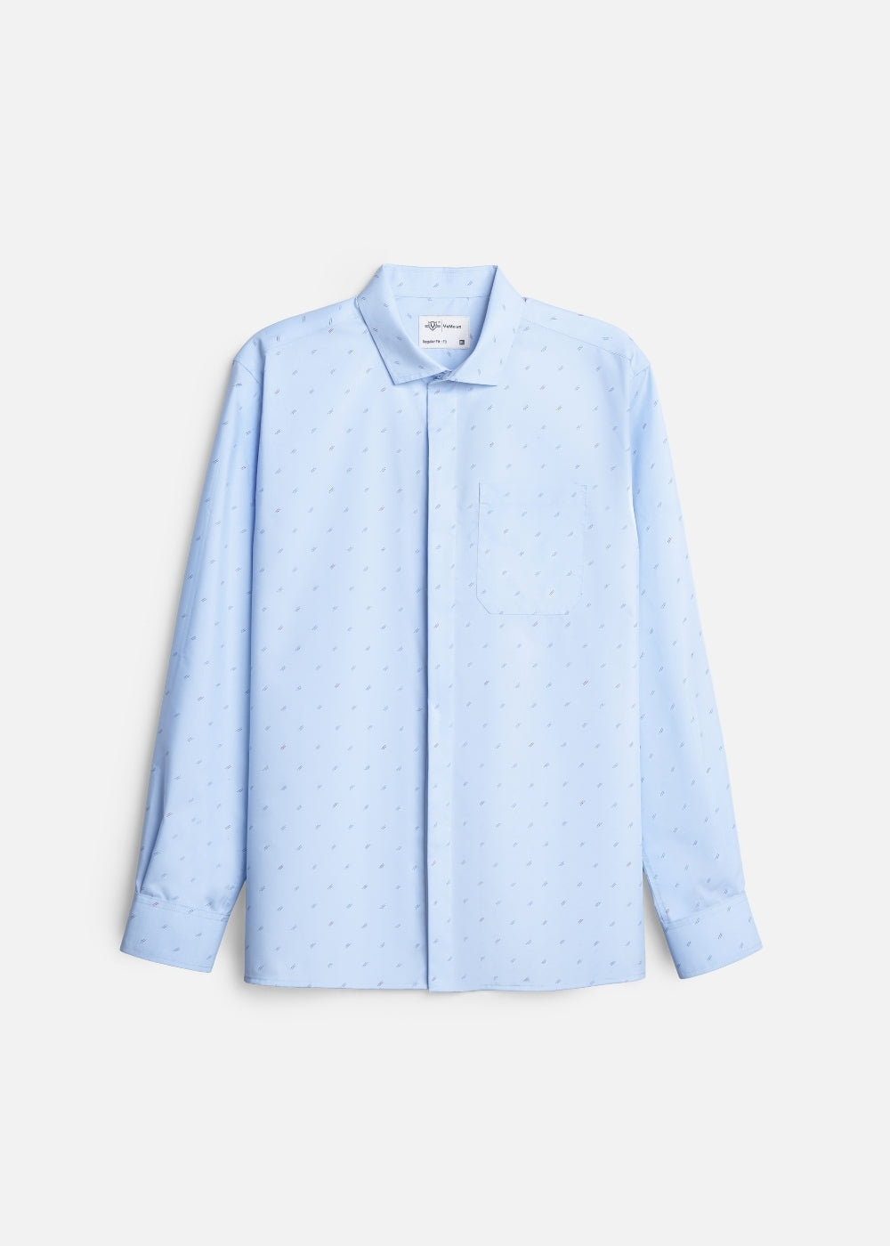 Áo Sơ Mi Tay Dài Siêu Mịn Seventy Seven 064 Xanh Dương Nhạt