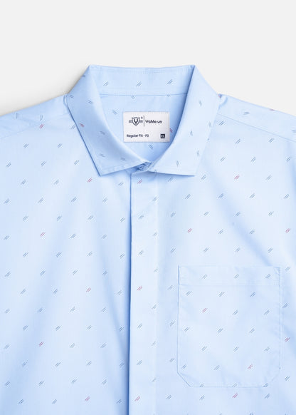 Áo Sơ Mi Tay Dài Siêu Mịn Seventy Seven 064 Xanh Dương Nhạt