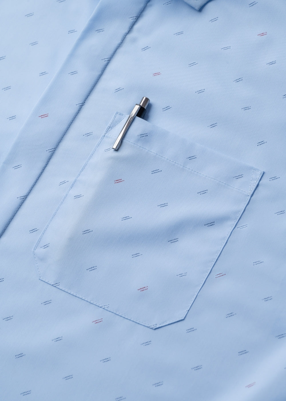 Áo Sơ Mi Tay Dài Siêu Mịn Seventy Seven 064 Xanh Dương Nhạt