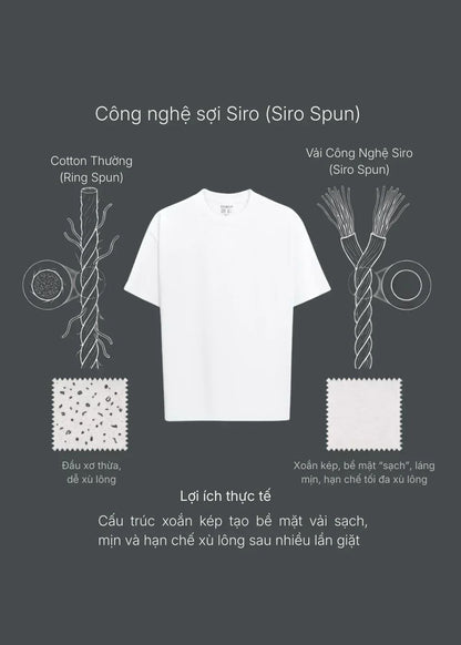 Áo Thun Sợi Siro Cao Cấp Mịn Mướt IceVibes™ Chạm Da Mát Lạnh The Minimalist 005 Màu Cam Nhạt Dáng Vừa Vặn F3