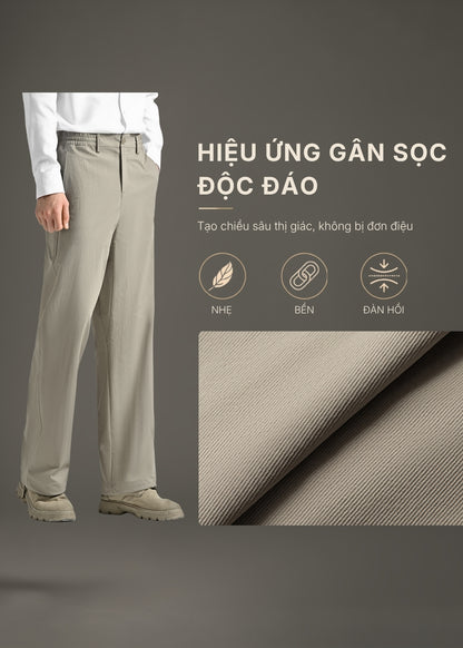 Quần Easy Pant Loose Fit AirDry™ Vải Mỏng Nhẹ Thoáng Mát The No Style 227 Màu Xám Dáng Rộng Rãi F4