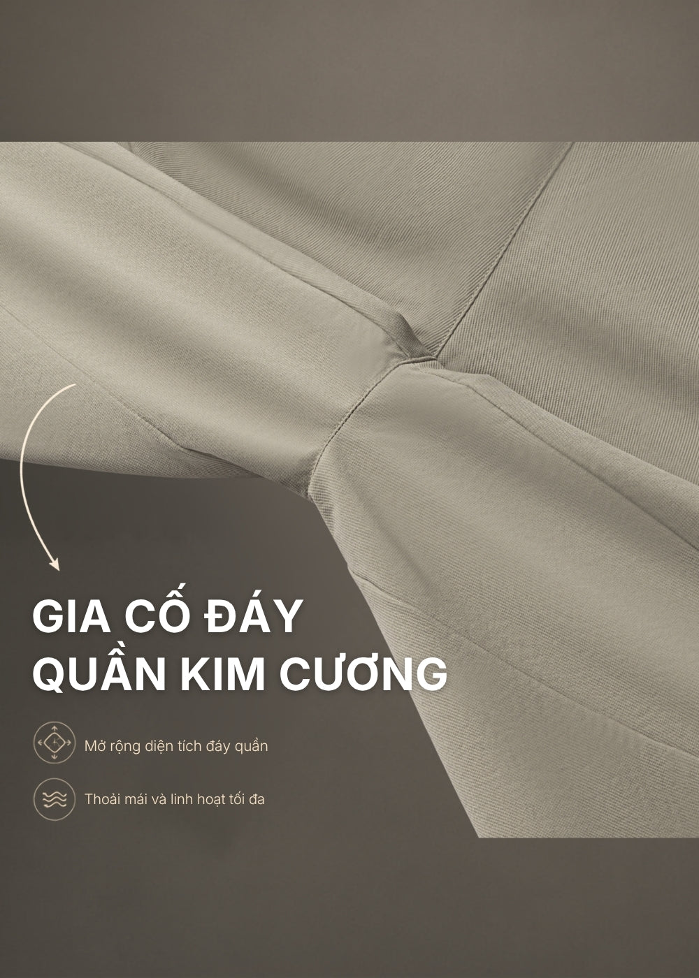 Quần Easy Pant Loose Fit AirDry™ Vải Mỏng Nhẹ Thoáng Mát The No Style 227 Màu Xám Dáng Rộng Rãi F4