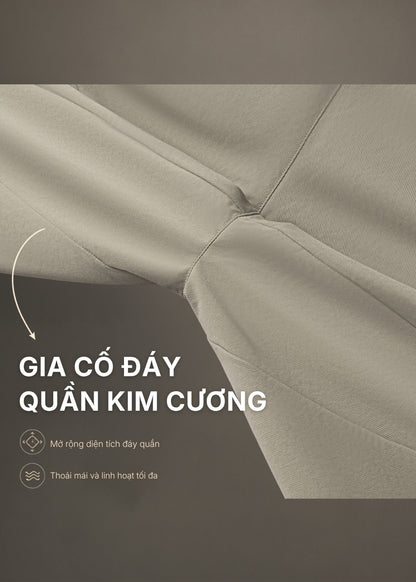 Quần Easy Pant Loose Fit AirDry™ Vải Mỏng Nhẹ Thoáng Mát The No Style 227 Màu Xám Dáng Rộng Rãi F4