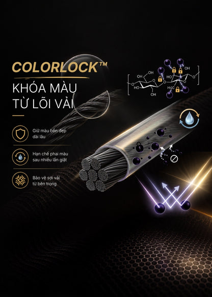 Áo Khoác Jean ColorLock™ Giữ Màu Đen Sâu Lâu Bạc Màu Tek Black Jean 003 Màu Đen Dáng Vừa Vặn F3