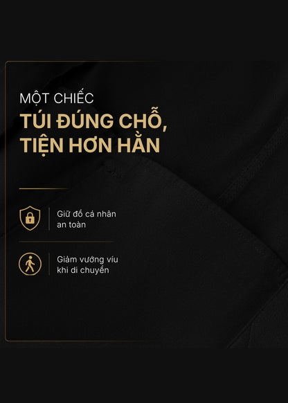 Áo Khoác Jean ColorLock™ Giữ Màu Đen Sâu Lâu Bạc Màu Tek Black Jean 003 Màu Đen Dáng Vừa Vặn F3