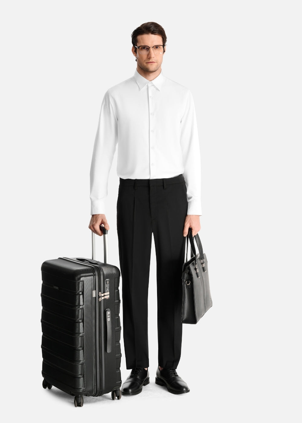 Quần Tây Smart Casual Mềm Ít Nhăn Lưng Tùy Chỉnh The CEO 015 Đen