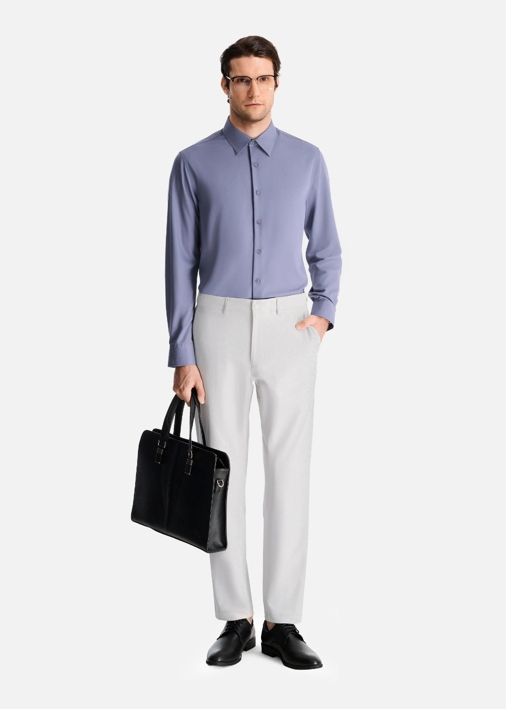 Quần Tây Smart Casual Ít Nhăn The CEO 018 Xám Nhạt