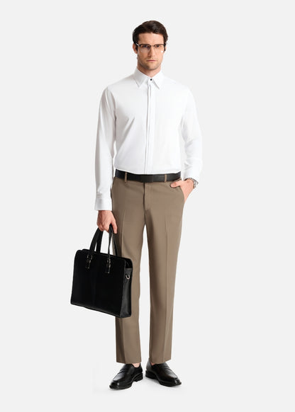 Quần Tây Casual Mềm Mại Non Iron 001 Nâu