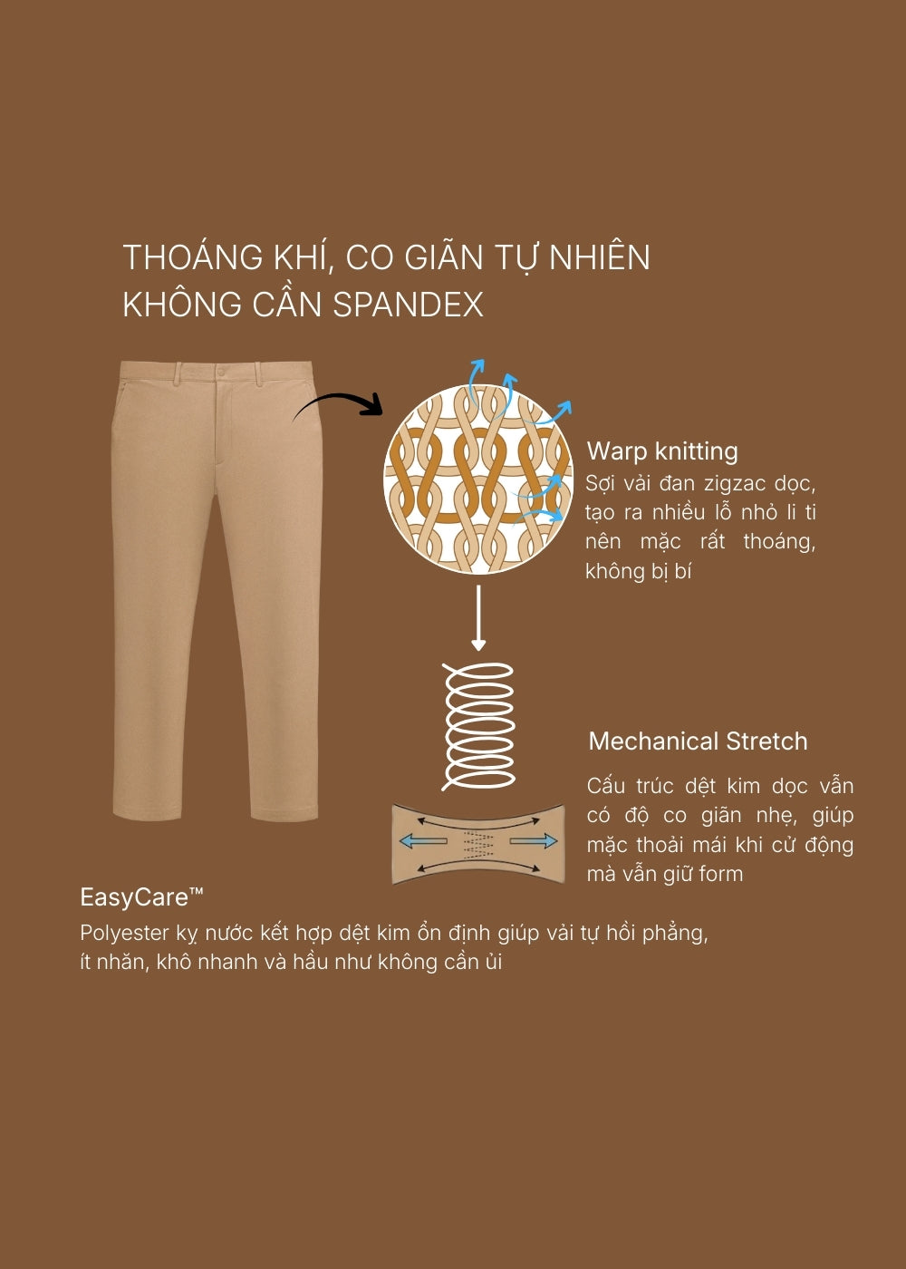 Quần Tây Smart Casual Ít Nhăn The CEO 018 Xám Nhạt