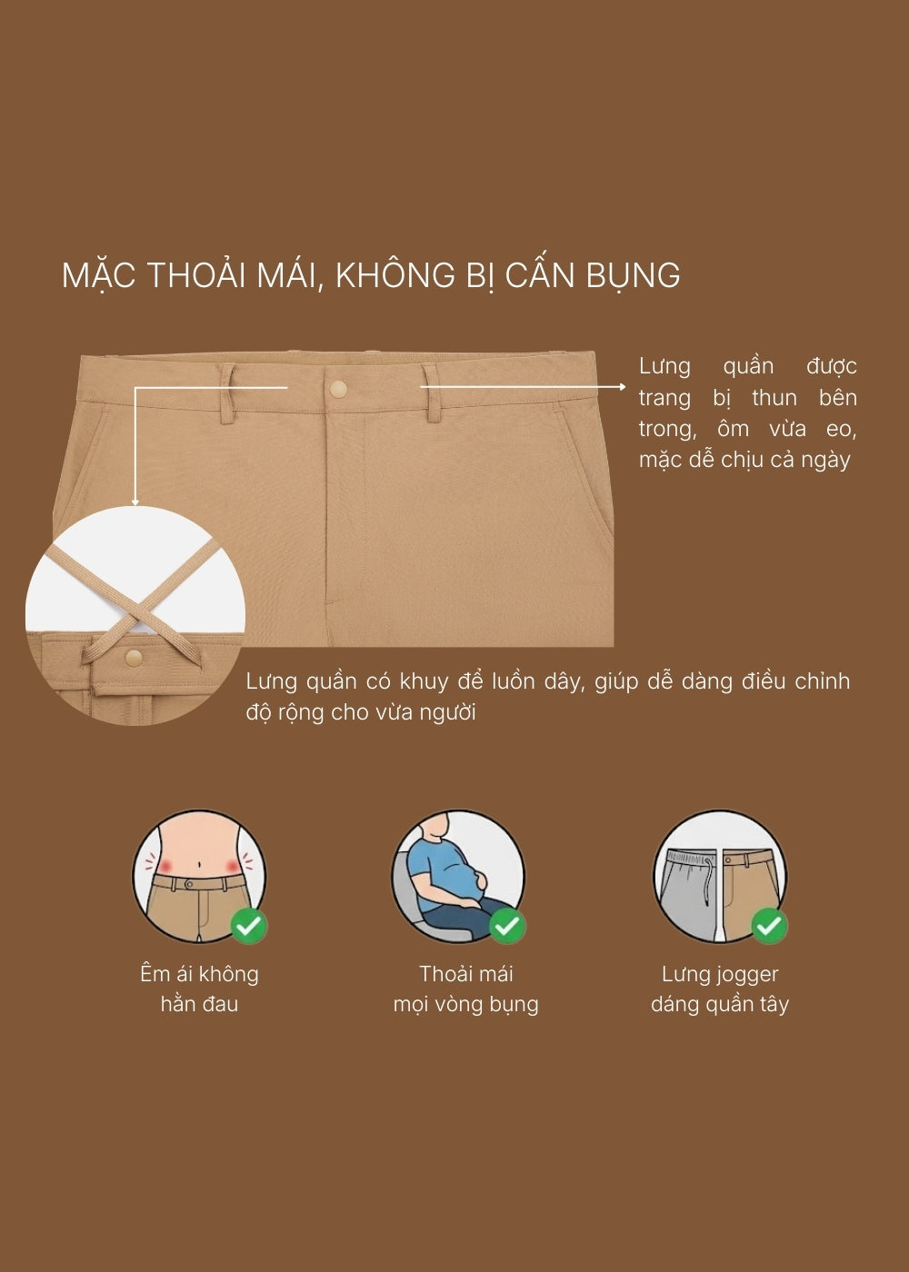 Quần Tây Smart Casual Ít Nhăn The CEO 018 Xám Nhạt