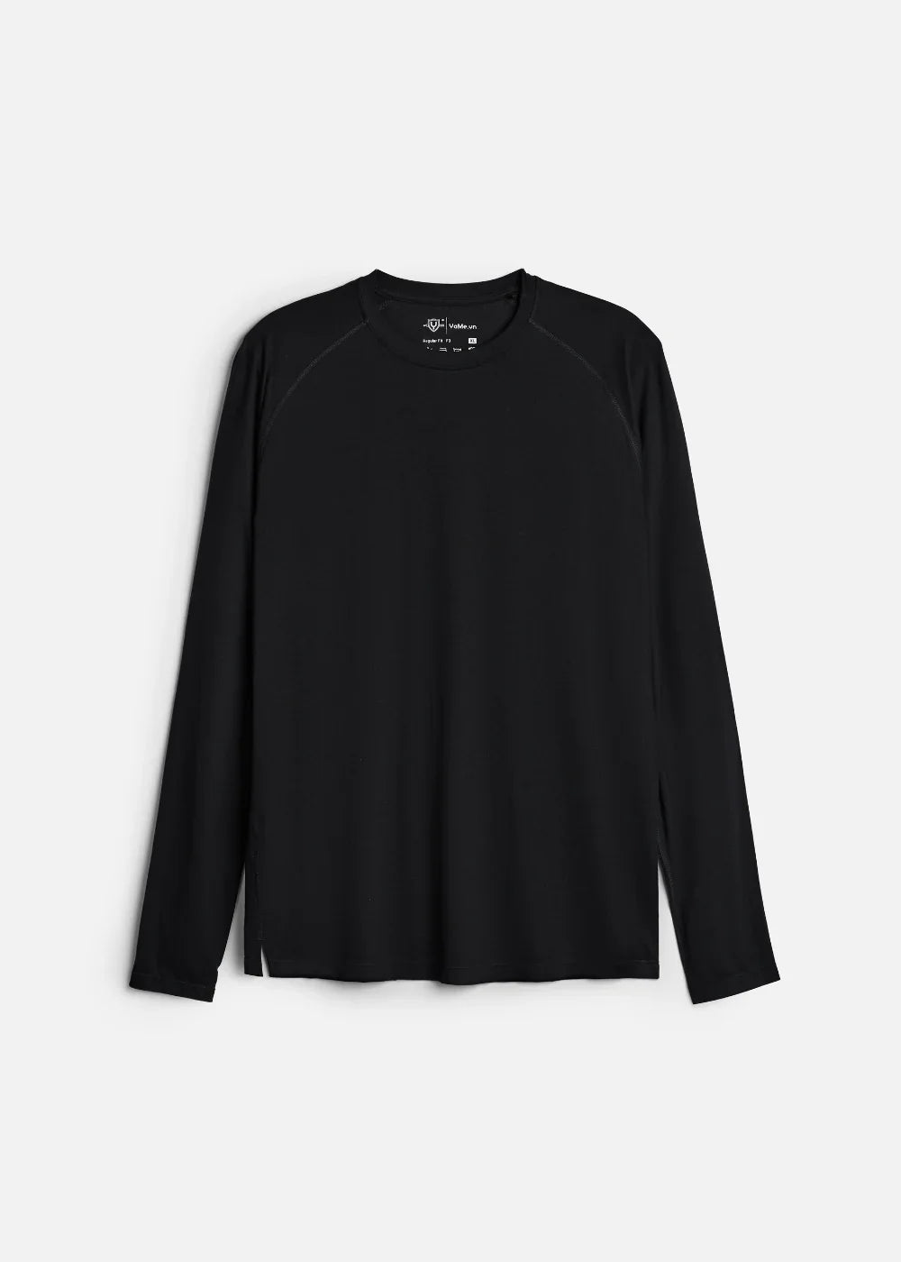 Áo Thun Tay Dài CloudTouch™ Siêu Mềm Mịn Tay Xỏ Ngón The Homebody 001 Đen