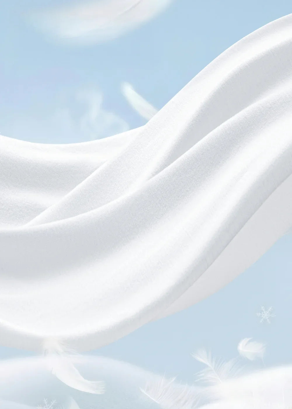 Áo Thun Tay Dài CloudTouch™ Siêu Mềm Mịn Tay Xỏ Ngón The Homebody 001 Trắng