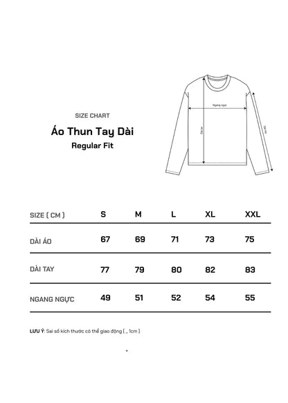 Áo Thun Tay Dài CloudTouch™ Siêu Mềm Mịn Tay Xỏ Ngón The Homebody 001 Trắng
