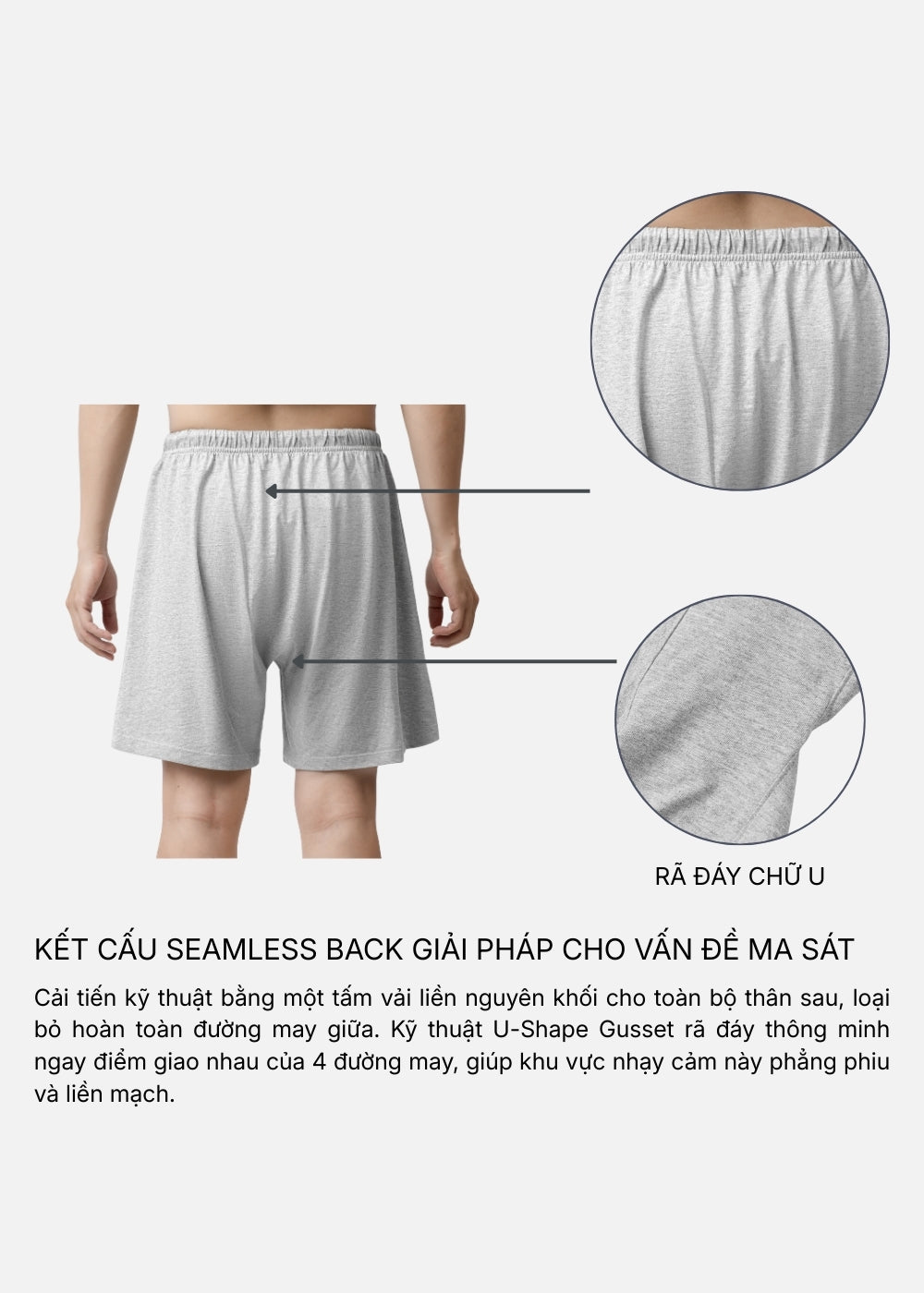 Quần Short Ngủ Đáy Thông Minh Mềm Mịn The Homebody 005 Đen