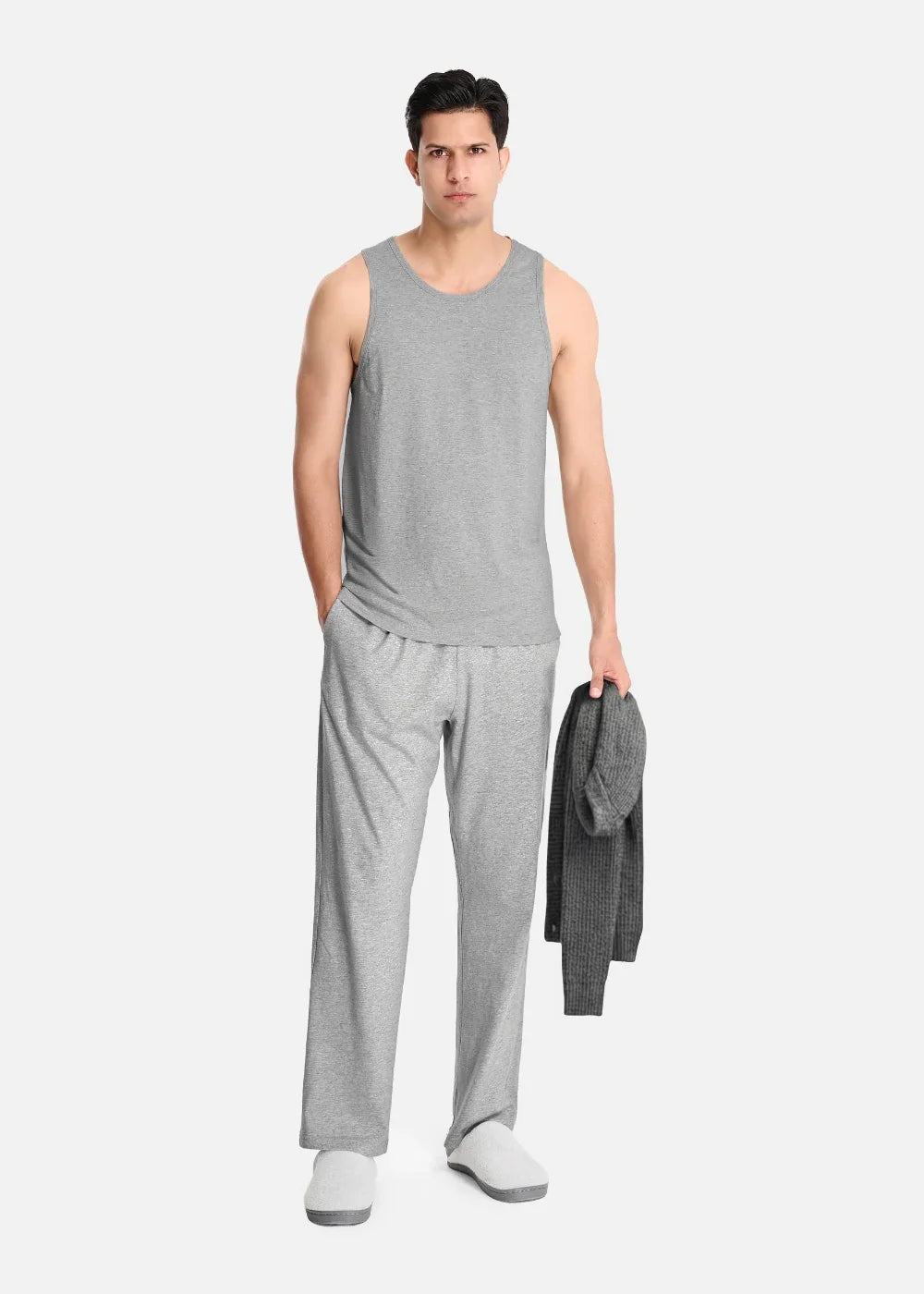 Áo Thun Tank Top AirDry™ Êm Ái Thoát Nhiệt The Homebody 007 Xám