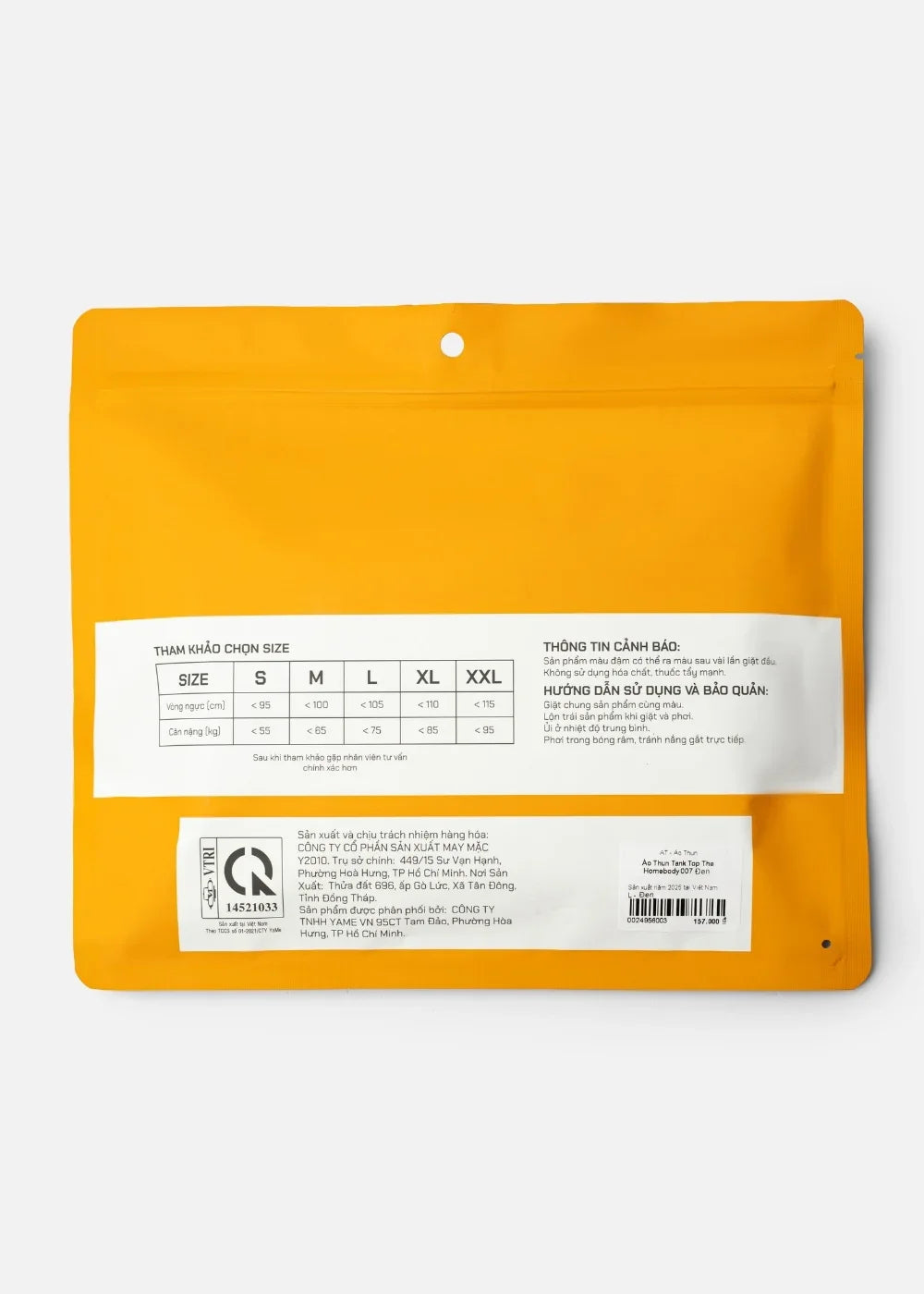 Áo Thun Tank Top AirDry™ Êm Ái Thoát Nhiệt The Homebody 007 Đen