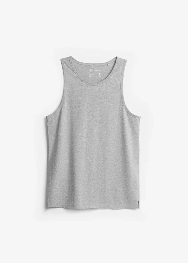 Áo Thun Tank Top AirDry™ Ôm Gọn Cơ Vải Êm Da Tản Nhiệt Tốt The Homebody 007 Màu Xám Dáng Ôm Vừa F2