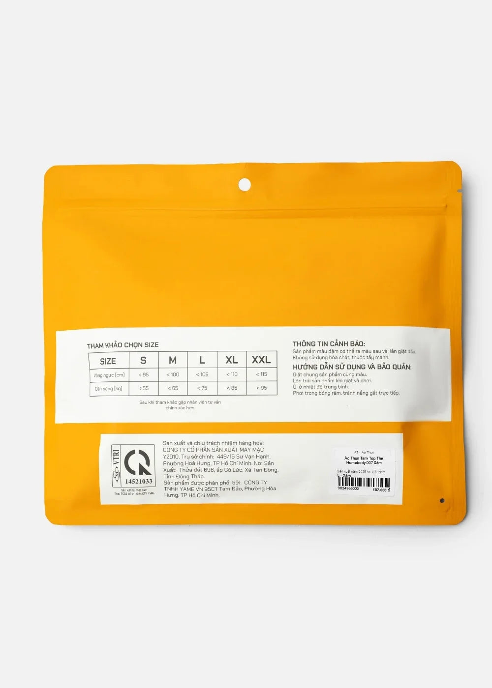 Áo Thun Tank Top AirDry™ Êm Ái Thoát Nhiệt The Homebody 007 Xám